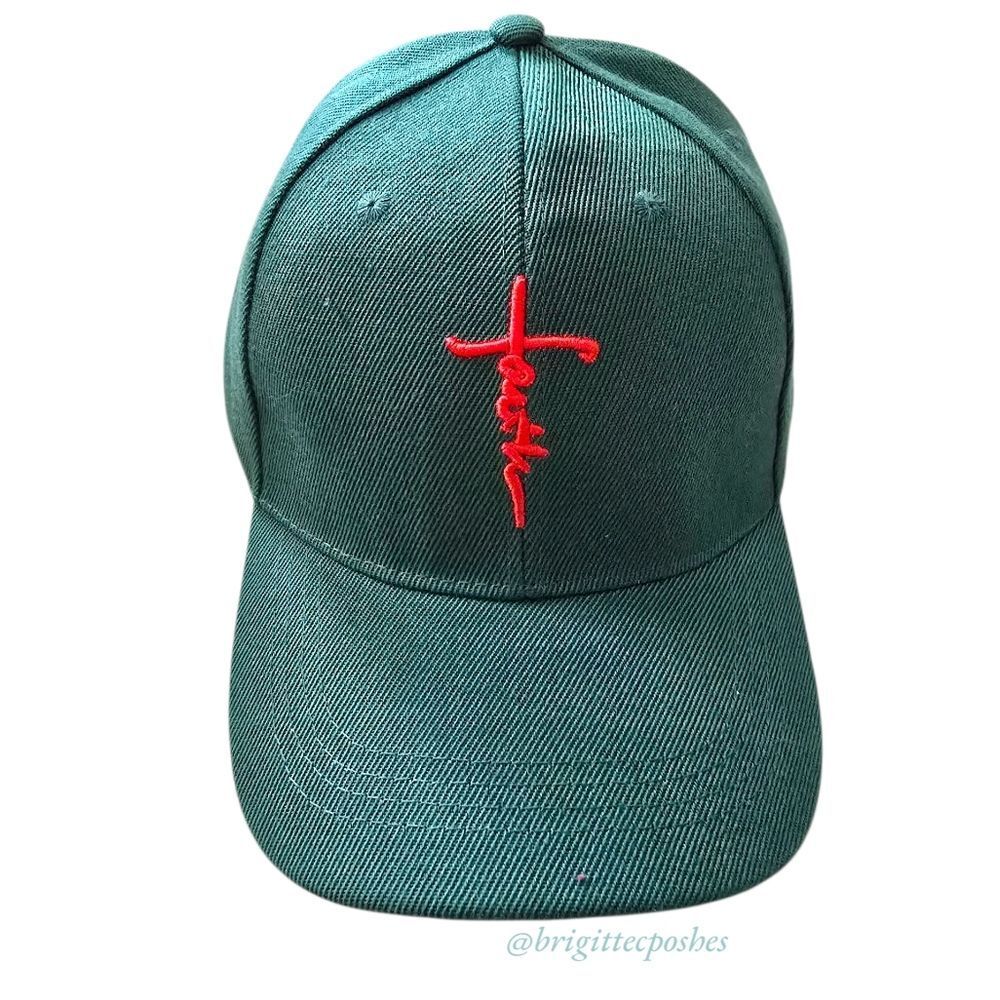 FAITH Unisex Green Adjustable Ball Cap